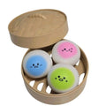 Kawaii Foodiez Squeezy Bao Buns 3 pack Dumpling 4.5cm