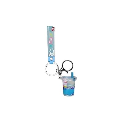 Mochi Pop! Kawaii Charm Keyring with Strap - Slurpy Cup