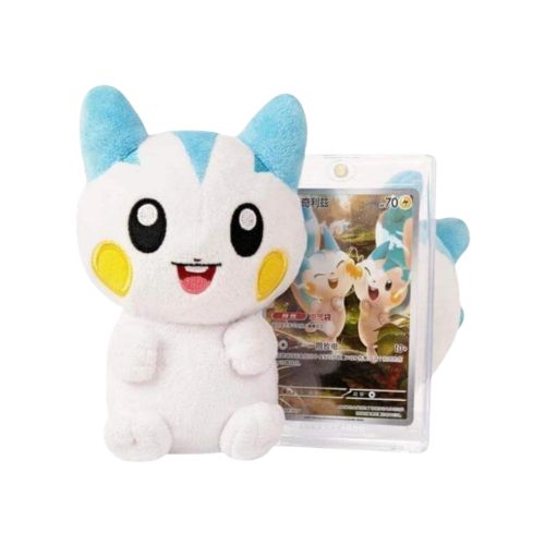 Pokemon "Nuzzle Cheeks" Plush Toy & Card Display Gift Set