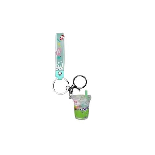 Mochi Pop! Kawaii Charm Keyring with Strap - Slurpy Cup