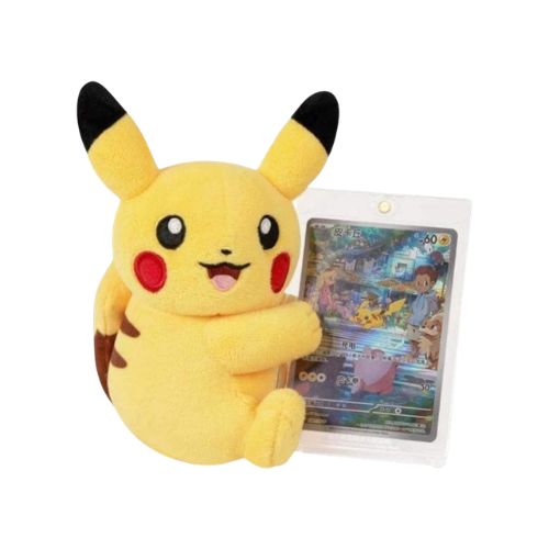 Pokemon "Nuzzle Cheeks" Plush Toy & Card Display Gift Set