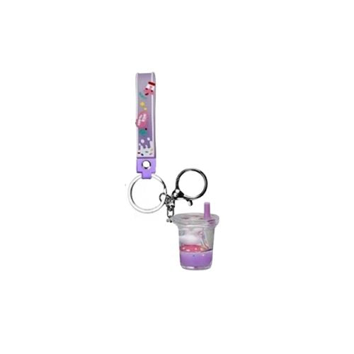 Mochi Pop! Kawaii Charm Keyring with Strap - Slurpy Cup