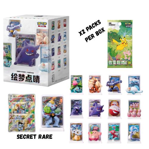 Pokemon 151 Dream Painting Figure Set Blind Box - Simplified Chinese