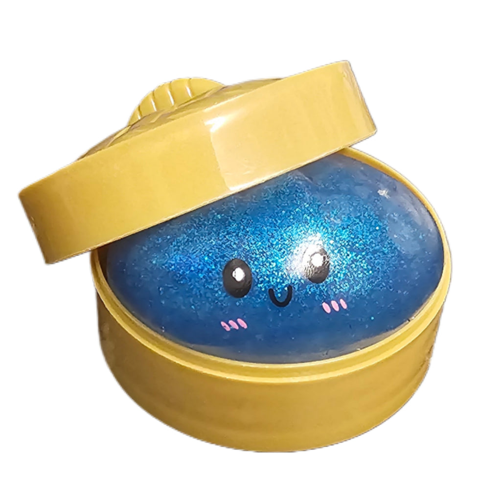 Squishy Glitter Bao Dumpling in Steamer Basket 8.5cm